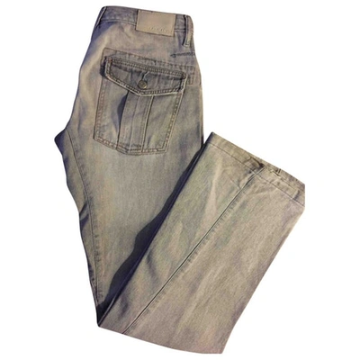 Pre-owned Osklen Straight Jeans In Grey