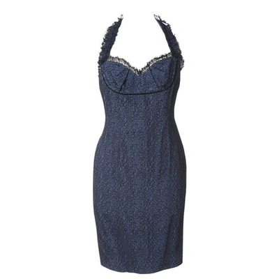 Pre-owned Zac Posen Silk Mid-length Dress In Blue