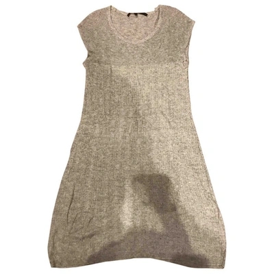 Pre-owned Elisabetta Franchi Mini Dress In Grey