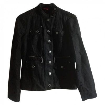 Pre-owned John Richmond Linen Jacket In Black