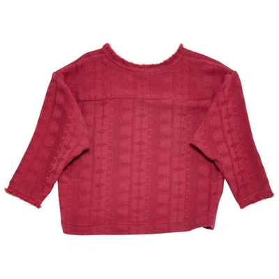 Pre-owned Iro Burgundy Cotton Knitwear