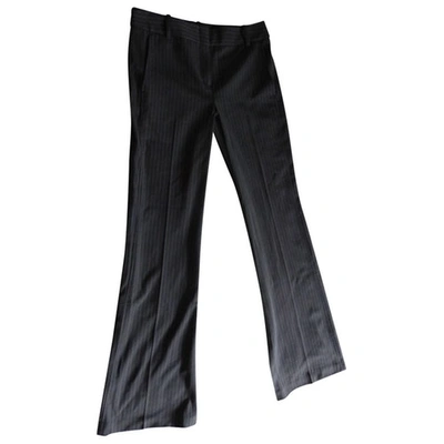 Pre-owned Bcbg Max Azria Straight Pants In Grey