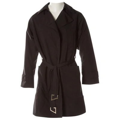 Pre-owned Gucci Trench Coat In Black
