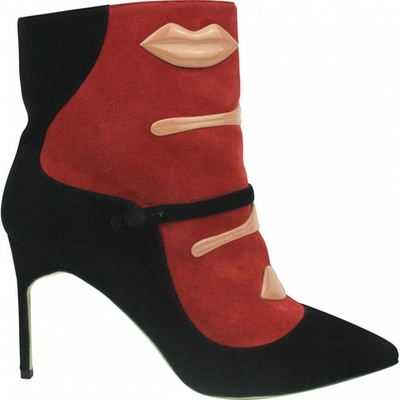 Pre-owned Giannico Ankle Boots In Multicolour