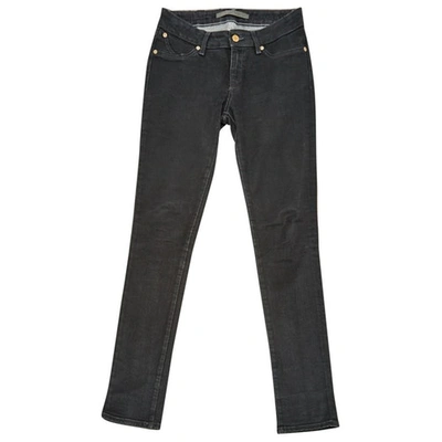 Pre-owned Superfine Slim Jeans In Anthracite