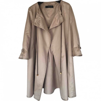 Pre-owned Dsquared2 Trench Coat In Beige