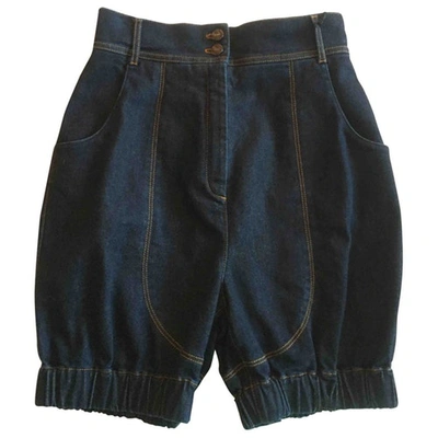 Pre-owned Fendi Short Pants In Blue