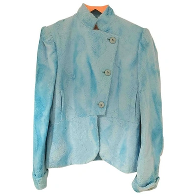 Pre-owned Versus Turquoise Cotton Jacket