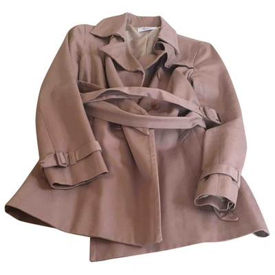 Pre-owned Comptoir Des Cotonniers Trench Coat In Pink