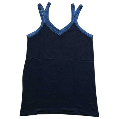 Pre-owned Maje Linen Camisole In Blue