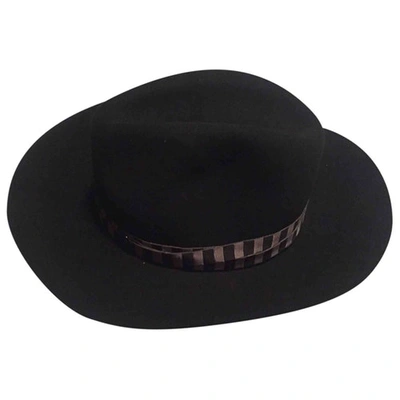 Pre-owned Maison Michel Wool Hat In Black