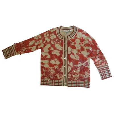 Pre-owned Diane Von Furstenberg Wool Cardigan In Red