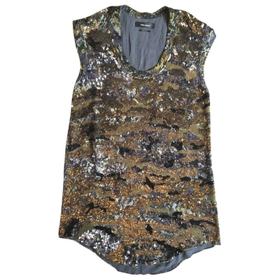 Pre-owned Isabel Marant Silk Top In Gold