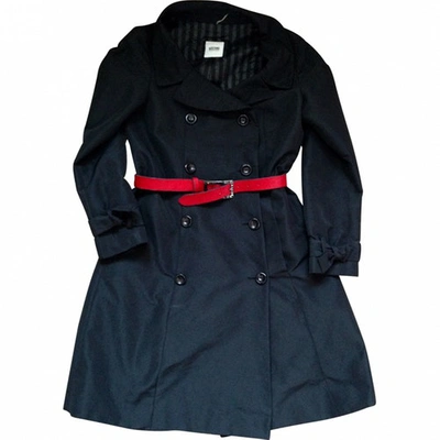 Pre-owned Moschino Cheap And Chic Trench Coat In Black