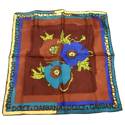 Pre-owned Dolce & Gabbana Silk Neckerchief In Multicolour