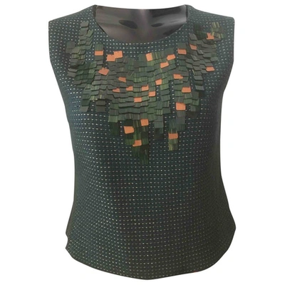 Pre-owned Chanel Wool Camisole In Green