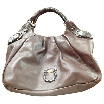 Pre-owned Ferragamo Leather Handbag In Brown