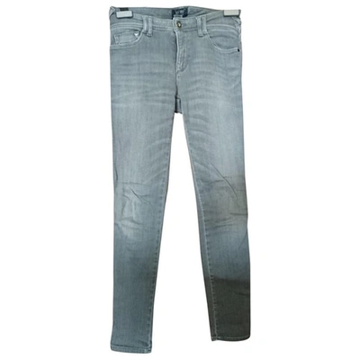 Pre-owned Emporio Armani Slim Jeans In Grey