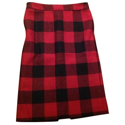 Pre-owned American Retro Wool Mid-length Skirt In Multicolour