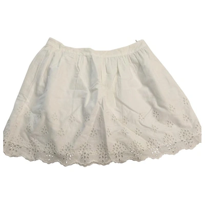 Pre-owned Masscob Mini Skirt In White