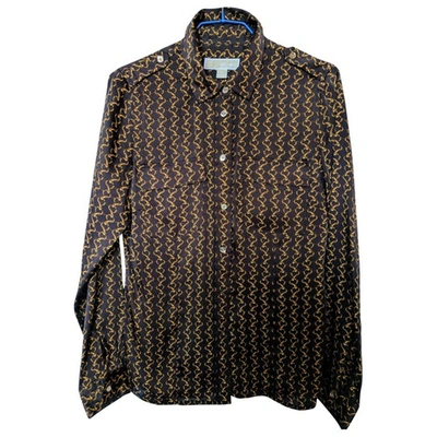 Pre-owned Michael Kors Silk Shirt In Brown