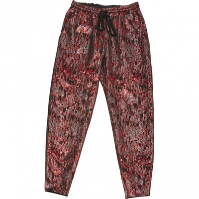 Pre-owned Markus Lupfer Trousers In Red