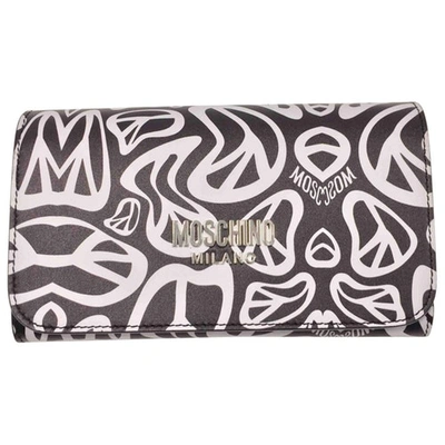 Pre-owned Moschino Leather Wallet In Multicolour