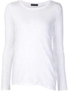 ATM ANTHONY THOMAS MELILLO ASYMMETRIC HEM LONGSLEEVED T-SHIRT,AW1047FK11332409