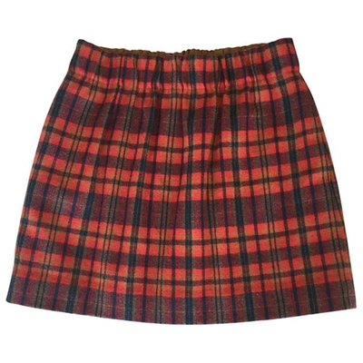 Pre-owned Jcrew Wool Mini Skirt In Multicolour