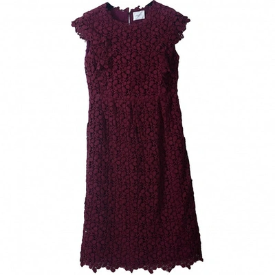 Pre-owned Laurence Dolige Mid-length Dress In Burgundy