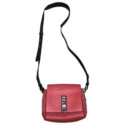 Pre-owned Proenza Schouler Mini Elliot Leather Handbag In Red