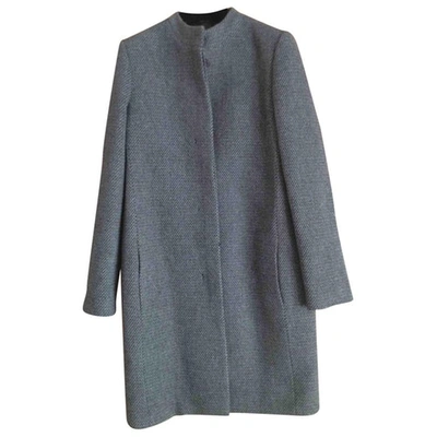Pre-owned Calvin Klein Collection Wool Coat In Grey