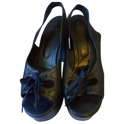 Pre-owned See By Chloé Leather Sandal In Blue