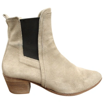 Pre-owned Iro Ankle Boots In Beige