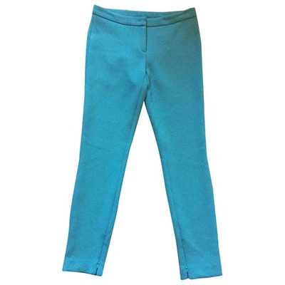 Pre-owned N°21 Slim Pants In Turquoise