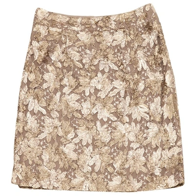 Pre-owned Burberry Mid-length Skirt In Metallic