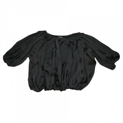Pre-owned Tara Jarmon Silk Tunic In Black