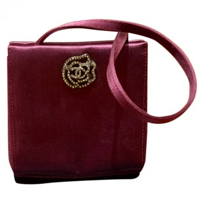 Pre-owned Chanel Silk Handbag In Purple