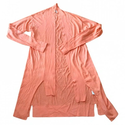 Pre-owned Hoss Intropia Cardi Coat In Pink