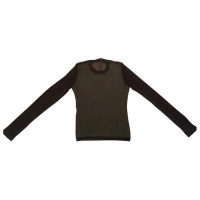 Pre-owned Moschino Wool Top In Green