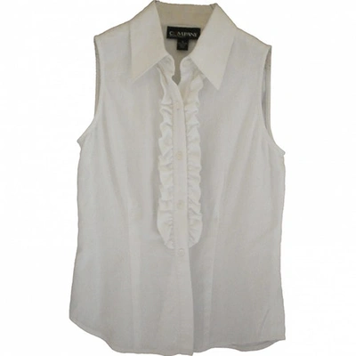 Pre-owned Ellen Tracy Shirt In White