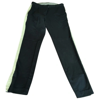 Pre-owned Swildens Straight Pants In Navy
