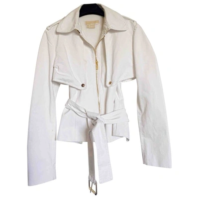 Pre-owned Michael Kors Jacket In White
