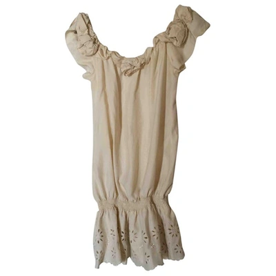 Pre-owned Moschino Silk Blouse In Beige