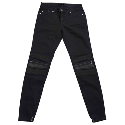 Pre-owned Victoria Beckham Slim Jeans In Black