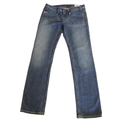 Pre-owned Diesel Straight Jeans In Blue