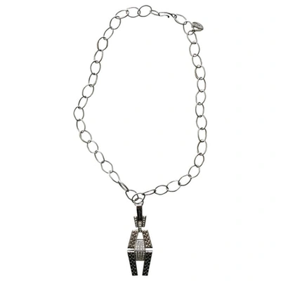 Pre-owned Just Cavalli Necklace In Silver