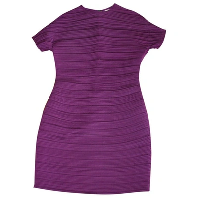 Pre-owned Lanvin Mid-length Dress In Purple