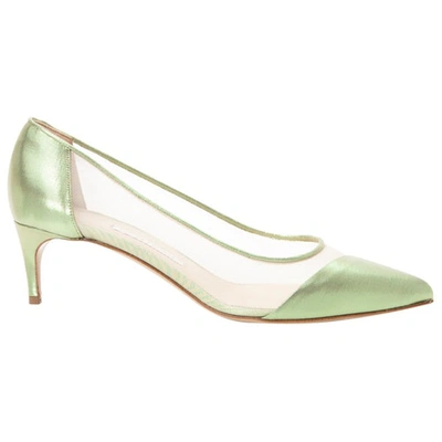 Pre-owned Bionda Castana Leather Heels In Green