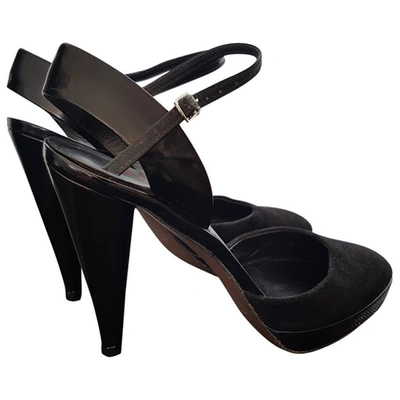 Pre-owned Walter Steiger Patent Leather Heels In Black